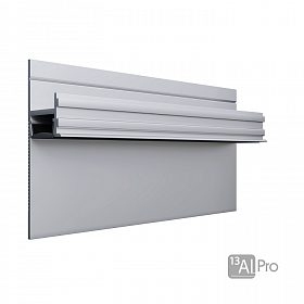 Теневой плинтус скрытого монтажа AlPro13-7209 Анодированный(под подсветку) 2,7 м.  