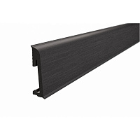 Напольный плинтус SALAG Alpha AP6603 Czarny (Черный) 65 мм