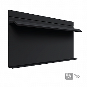 Скрытый Плинтус AlPro13 - 235,анодированный черный 2,7 м.  