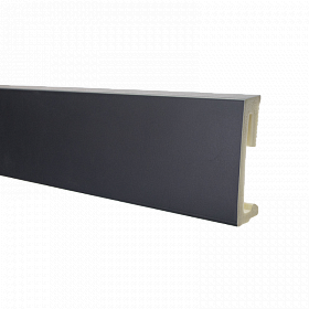 Напольный плинтус SALAG Alpha Czarny (Черный) 60 мм.