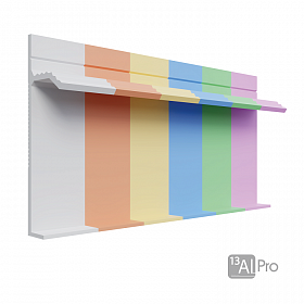 Скрытый Плинтус AlPro13 - 235, Любой цвет по RAL  2,7 м.  