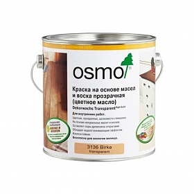 OSMO Dekorwachs Transparent Цветная краска на основе масел и воска 2,5л
