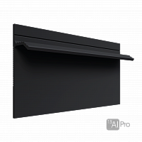 Скрытый Плинтус AlPro13 - 323 черный RAL9005 МУАР 2,7 м.  