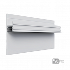 Рассеиватель матовый для теневого плинтуса AlPro13 (2.7м.п.)