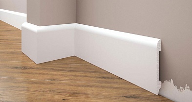 Плинтус полисторол Cezar Elegance LPC11 белый