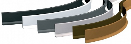 Плинтус радиусный гибкий эластичный  ПВХ Progress Plast BTPVT 60 тёмно- коричневый