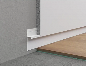 Теневой плинтус скрытого монтажа AlPro13-5957 2 м. Белый (порошковая окраска)