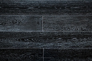 Паркетная доска Amberwood Черно-белый дуб браш, лак