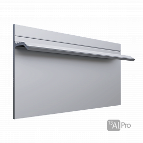 Скрытый Плинтус AlPro13 - 323 анодированный 2,7 м.  