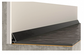 Плинтус алюминиевый ALPro 13-570 Анодированный чёрный 2,7 м