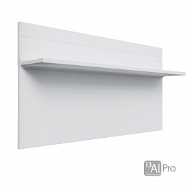 Теневой плинтус скрытого монтажа AlPro13-7208 Белый МУАР 2,7 м.  